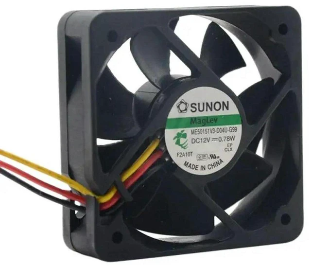 Main image of AJMRTC 2Pcs ME50151V3-D04U-G99 Axial Cooling Fan, 5015 50x50x15mm 50mm DC 12V 0.78W Low Noise Server Inverter Fan, Replacement Axial Fan for Industrial Power Equipment Heat Dissipation
