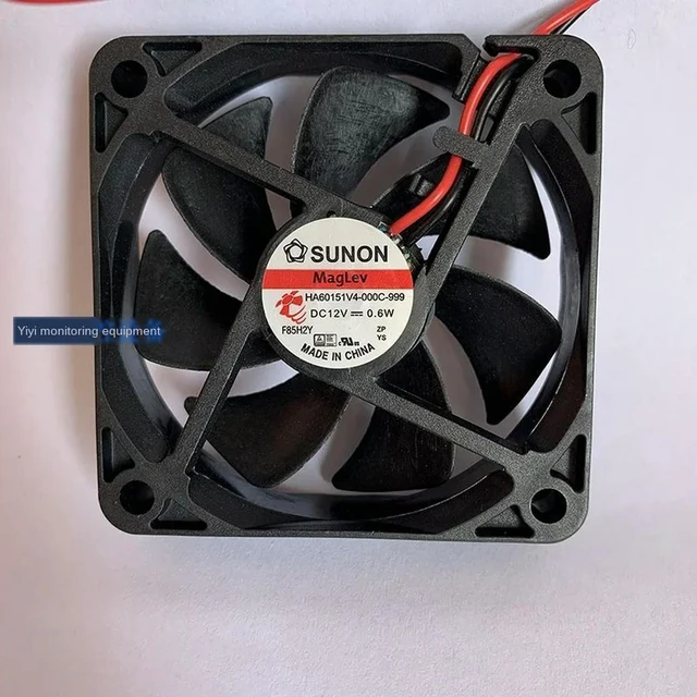 Alt view image 3 of 3 - AJMRTC HA60151V4-000C-999 Maglev Cooling Fan, 6015 60x15mm 6CM DC 12V 0.6W Quiet Silent Maglev Bearing Fan, Replacement Fan for PC Case, Industrial Power Supply Heat Dissipation