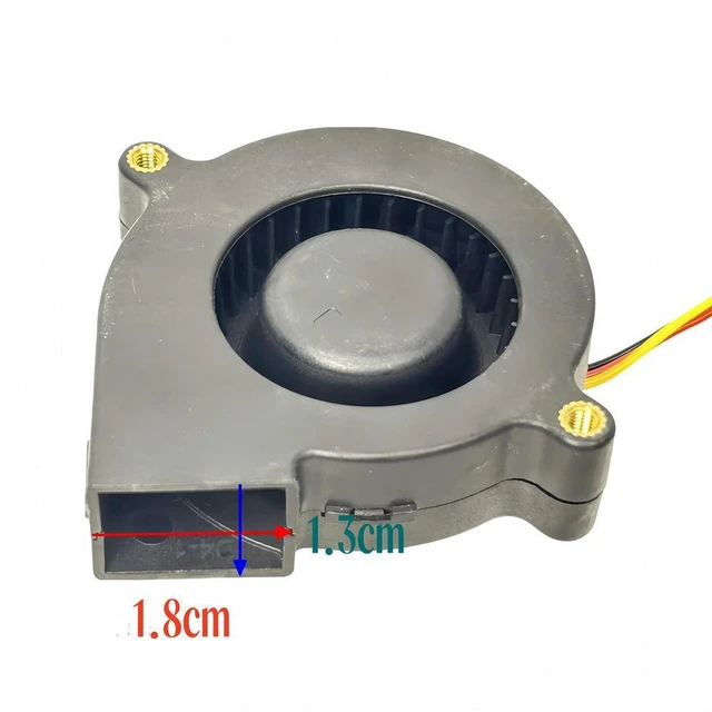 Alt view image 2 of 3 - AJMRTC MF50150V3-C01A-F99 DC 5V Turbo Blower Fan, 5015 50mm 50x50x15mm Quiet Efficient Cooling Fan, Centrifugal Turbo Fan Replacement for Air Purifiers, Humidifiers and Small Electronic Devices