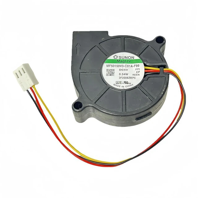 Alt view image 3 of 3 - AJMRTC MF50150V3-C01A-F99 DC 5V Turbo Blower Fan, 5015 50mm 50x50x15mm Quiet Efficient Cooling Fan, Centrifugal Turbo Fan Replacement for Air Purifiers, Humidifiers and Small Electronic Devices