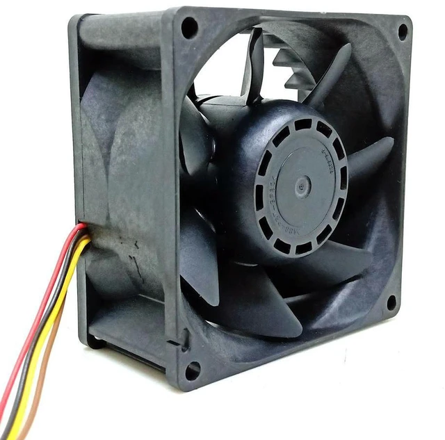 Alt view image 2 of 3 - AJMRTC 9G0812P1G13 SAN ACE Server Cooling Fan, 8038 80x38mm 80mm 8CM DC 12V 1.1A High Air Volume 4Pin PWM Fan, Replacement Fan for SANYO DENKI Server Chassis Industrial Heat Dissipation