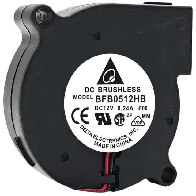 Alt view image 3 of 3 - AJMRTC BFB0512HB 12V DC Blower Fan, 0.24A 2.88W 50x50x15mm 5015 Centrifugal Turbo Fan, 11866RPM High Speed Brushless Cooling Fan for 3D Printer, Industrial Equipment, Power Supply, LED Light Ventilati