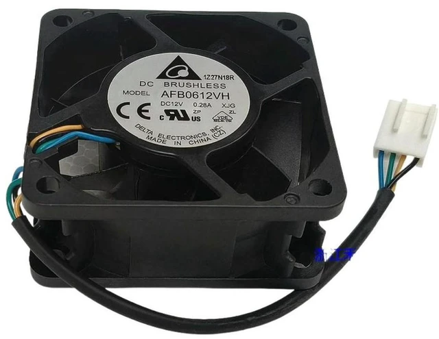 Main image of AJMRTC AFB0612VH 6025 60mm DC 12V Cooling Fan, Dual Ball Bearing PWM Axial Fan, 5200RPM High Speed 60x60x25mm Replacement Fan for Server, PC Case, Industrial Cabinet, Power Supply Heat Dissipation