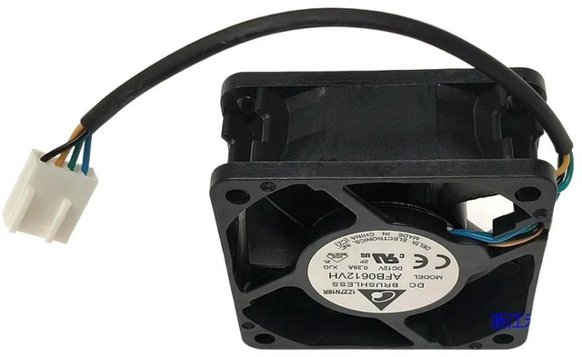 Alt view image 3 of 3 - AJMRTC AFB0612VH 6025 60mm DC 12V Cooling Fan, Dual Ball Bearing PWM Axial Fan, 5200RPM High Speed 60x60x25mm Replacement Fan for Server, PC Case, Industrial Cabinet, Power Supply Heat Dissipation