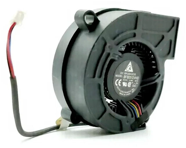 Alt view image 3 of 3 - AJMRTC BFB0512VHD 5020 50mm DC 12V Turbo Blower Fan, 0.28A 4-Wire PWM Centrifugal Cooling Fan, 50x50x20mm Side Air Outlet Replacement Fan for Projector Heat Dissipation, Industrial Electronic Equipmen