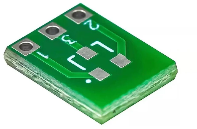 Alt view image 2 of 3 - AJMRTC 10Pcs SOT23 Adapter Board, SOT-23-3 Patch to SIP Pinboard, SMD to DIP Converter for Transistor, MOSFET Field Effect Tube, Voltage Regulator Tube, Electronic Soldering Experiment DIY PCB Kit