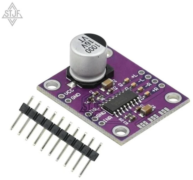 Main image of AJMRTC 1PCS CJMCU-8406 PAM8406 Stereo Class D Audio Power Amplifier Module, No Interference 5Wx2 Dual Channel Amp Board, Volume Adjustable Development Board for Arduino Raspberry Pi DIY Speaker Audio