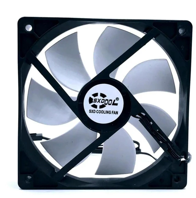 Main image of AJMRTC 120mm Computer Case Fan, DC 12V 0.1A 1250RPM Silent Quiet Axial Cooling Fan, 120x120mm High Airflow Low Noise Fan for PC Chassis Electronic Equipment Heat Dissipation