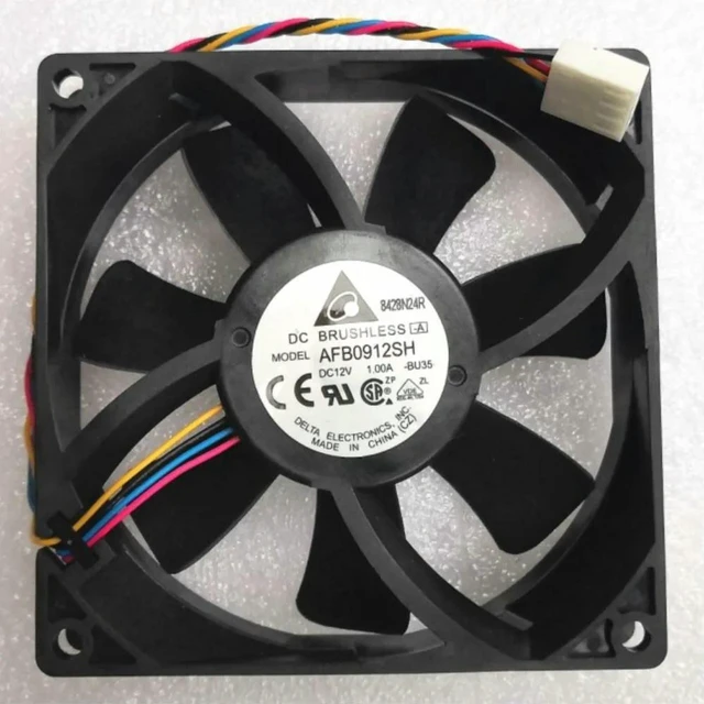 Alt view image 2 of 3 - AJMRTC Replacement Fan for Delta AFB0912SH, 9025 9225 9cm 92×92×25mm DC12V 1.0A High Speed Cooling Fan, 4-Wire PWM Dual Ball Bearing Fan for PC Case CPU Industrial Equipment