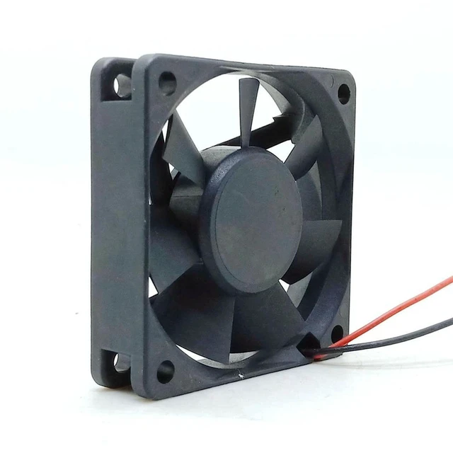 Alt view image 2 of 3 - AJMRTC 6015 Cooling Fan, 60x60x15mm DC 12V 0.6W Silent Case Fan Replacement for KDE1206PHV3, 60mm 6cm Quiet Cooling Fan for PC, Electronics, Cabinet Ventilation