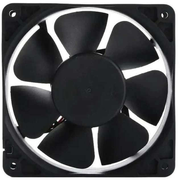 Alt view image 3 of 3 - AJMRTC 12038 Axial Cooling Fan, 120x120x38mm DC 12V 0.5A Dual Ball Bearing Fan, 2800RPM 110CFM High Airflow 120mm Cabinet Fan for Industrial Chassis Ventilation