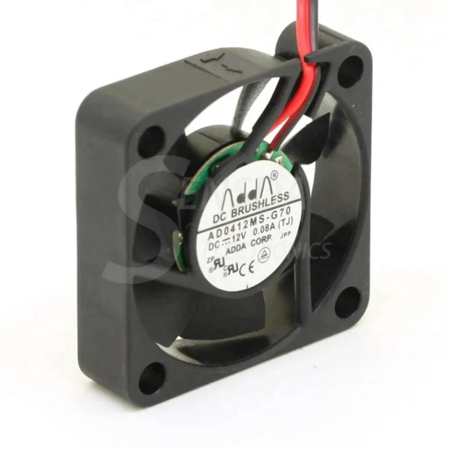 Alt view image 3 of 3 - AJMRTC 4010 Quiet Cooling Fan, 40x40x10mm DC 12V 0.08A Silent Axial Fan Replacement for ADDA AD0412MS-G70, 40mm Mini Fan for Small Electronic Device Heat Dissipation
