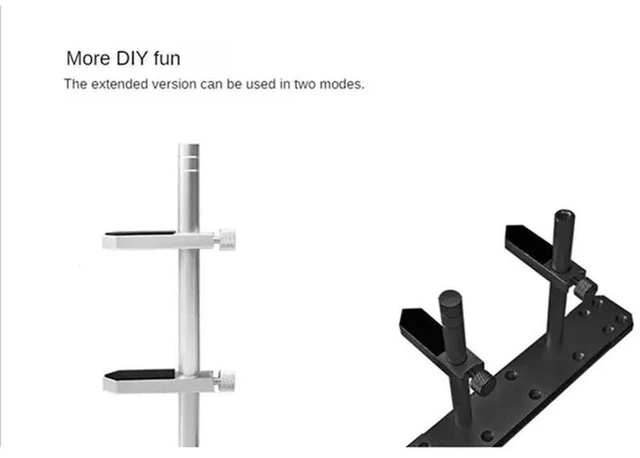 Alt view image 3 of 3 - AJMRTC 1Set Aluminum Alloy Graphics Card Support Bracket, Black Suction Chassis Fan GPU Fixed Holder Frame, Adjustable GPU Sag Bracket for PC Case