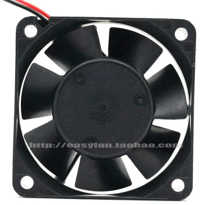 Alt view image 2 of 3 - AJMRTC 2410ML-04W-B60 Replacement 60mm Case Fan, 6025 60x60x25mm 6CM DC 12V Dual Ball Bearing Cooling Fan 0.40A High Speed Axial Fan for Computer Case, Power Supply, Industrial Equipment