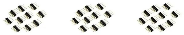 Main image of AJMRTC 150Pcs 4 Pin RGB LED Strip Male Plug Adapter Connector, Quick Solderless LED Strip Connector for 3528 5050 RGB LED Strip Lights, DIY LED Lighting Connection Accessories