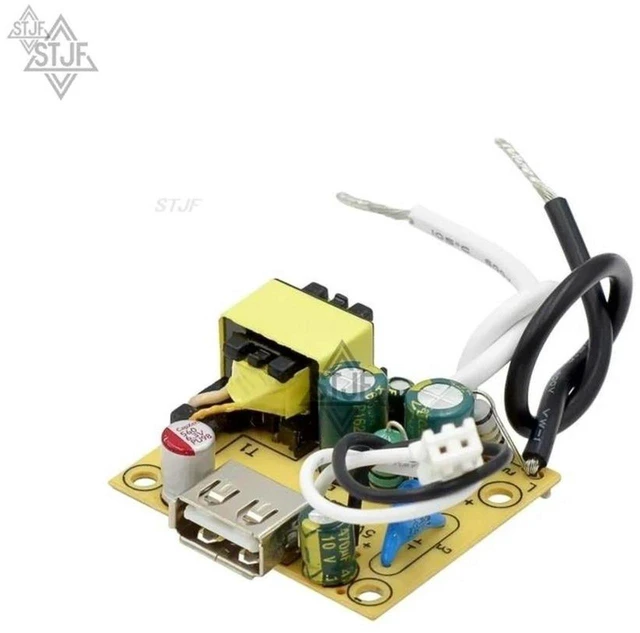 Main image of AJMRTC 5V 2A 10W Built-in Power Driver Module, Small Volume AC-DC Power Supply Board Transformer with Mounting Holes, Isolated Step Down Power Converter for Electronic DIY Projects