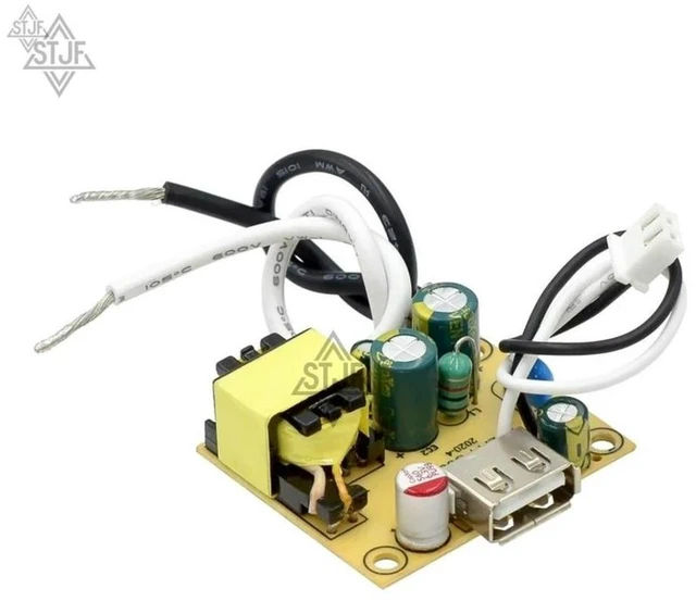 Alt view image 3 of 3 - AJMRTC 5V 2A 10W Built-in Power Driver Module, Small Volume AC-DC Power Supply Board Transformer with Mounting Holes, Isolated Step Down Power Converter for Electronic DIY Projects