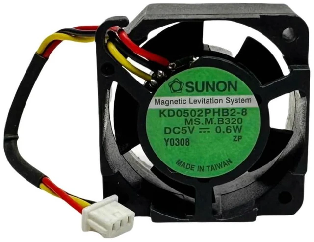 Alt view image 2 of 3 - AJMRTC KD0502PHB2-8 Mini Cooling Fan, 25x25x15mm DC5V 0.6W Axial Fan, 18000RPM High Speed Small Fan for Laptop, Precision Instruments and Tiny Electronic Device Heat Dissipation