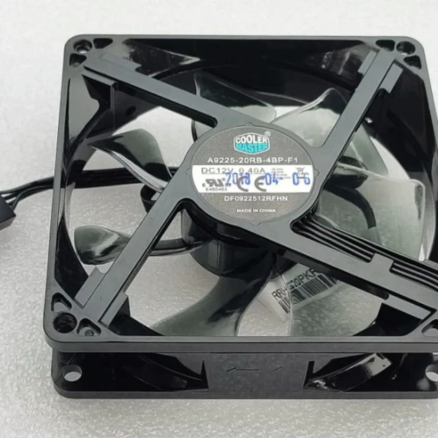 Alt view image 3 of 3 - AJMRTC DF0922512RFHN 9025 Cooling Fan, 90x90x25mm 9CM DC12V 0.26A 4-Wire PWM Speed Control Axial Fan, Red LED Light Chassis Fan for PC Case & CPU Heat Dissipation