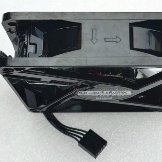 Alt view image 2 of 3 - AJMRTC DF0922512RFHN 9025 Cooling Fan, 90x90x25mm 9CM DC12V 0.26A 4-Wire PWM Speed Control Axial Fan, Red LED Light Chassis Fan for PC Case & CPU Heat Dissipation