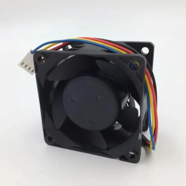 Alt view image 3 of 3 - AJMRTC PF60381BX-000C-S99 6038 Cooling Fan, 60x60x38mm DC12V 30W High Speed Axial Fan, Dual Ball Bearing Server Industrial Chassis Cooler Fan for High Heat Load Equipment