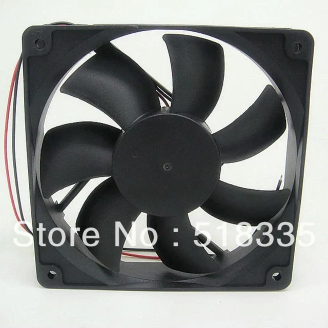 Alt view image 2 of 3 - AJMRTC AD1212MS-A71GL 12025 Cooling Fan, 120x120x25mm 12CM DC12V 0.34A Axial Fan, Mute 2050RPM 80.5CFM Chassis Cooler for PC Case and Industrial Cabinet Heat Dissipation