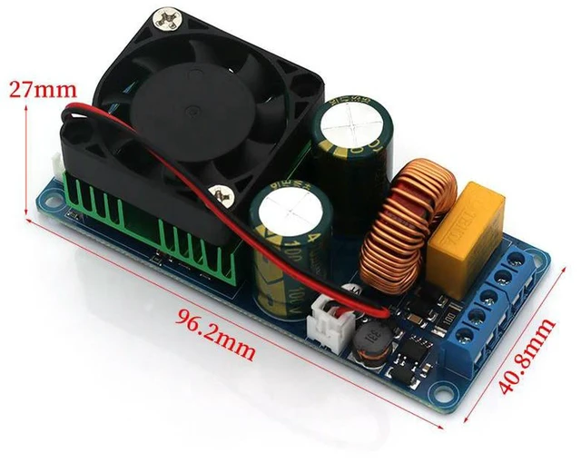 Alt view image 2 of 3 - AJMRTC IRS2092S 500W Class D HIFI Digital Mono Amplifier Board, Finished D-Class Audio Power Amp Module, High Power Sound Amplifier Better Than LM3886 for Home Speaker, Subwoofer Audio System