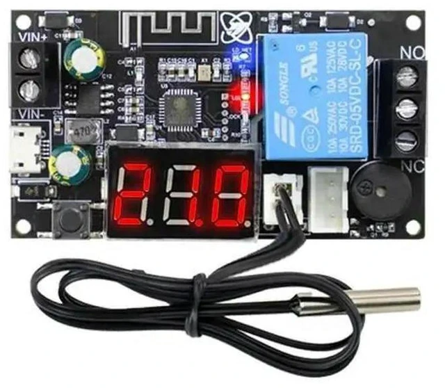 Main image of AJMRTC XY-WFTX WiFi Remote Thermostat Module, High Precision 0.1 Temperature Controller, Cooling & Heating Relay Switch, Mobile APP Remote Monitor with NTC Waterproof Sensor for Incubator Greenhouse
