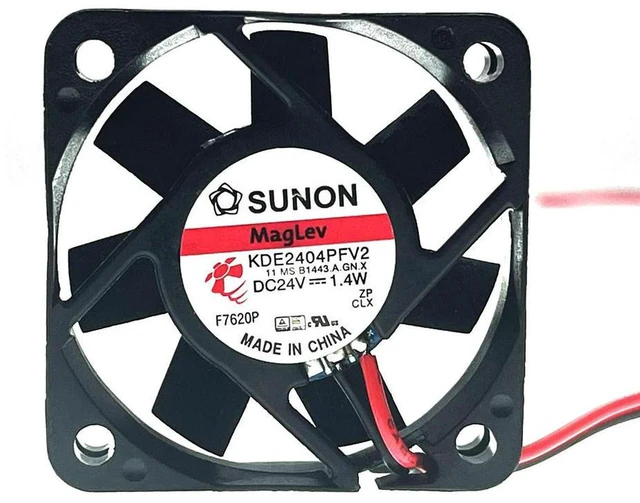 Alt view image 3 of 3 - AJMRTC KDE2404PFV2 4010 Axial Cooling Fan, 40x40x10mm DC 24V 1.4W 2-Wire 4CM High Speed Fan, Replacement Fan for 3D Printer Printing Mold, Industrial Chassis and Small Equipment Heat Dissipation