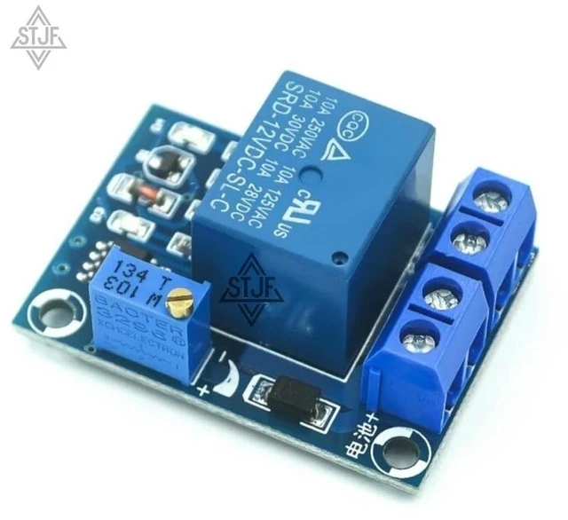 Alt view image 2 of 3 - AJMRTC 1PCS 12V Undervoltage Protection Module, Voltage Undervoltage Auto Recovery Load Cutoff Protection Switch, Low Voltage Disconnect Controller for Battery Power System Monitoring