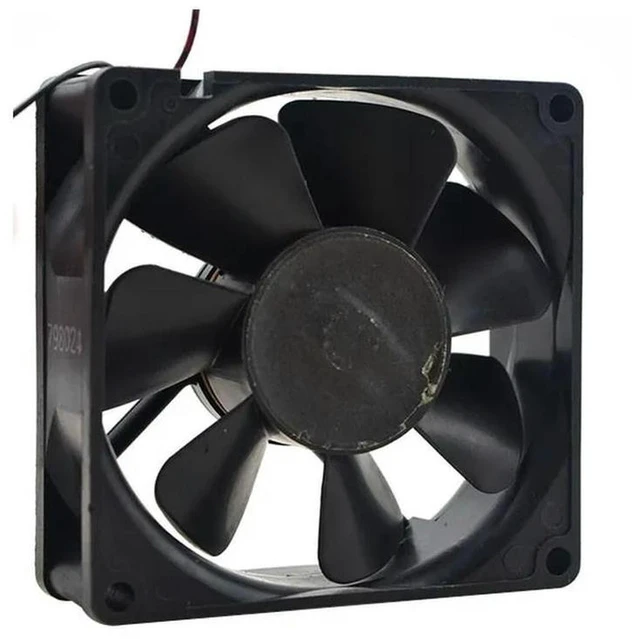 Alt view image 3 of 3 - AJMRTC 3110NL-05W-B60 8025 Axial Cooling Fan, 80x80x25mm DC 24V 0.22A Dual Ball Bearing Fan, Replacement Industrial Cooling Fan for VFD, Inverter, Power Supply and Cabinet Heat Dissipation