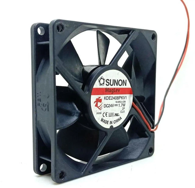 Main image of AJMRTC KDE2408PKV1 8020 Silent Cooling Fan, 80x80x20mm 8CM DC 24V 1.7W Quiet DC Axial Fan, Replacement Inverter Fan for Industrial Cabinet, Power Supply and Electronic Equipment Heat Dissipation