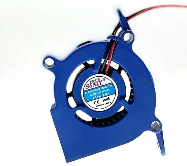 Alt view image 3 of 3 - AJMRTC SF5020SL Silent Turbine Blower Cooling Fan, DC 24V 0.08A 50x50x20mm 3600RPM, 5cm Mute Replacement Fan for Humidifier, Small Equipment Precision Cooling Repair Part