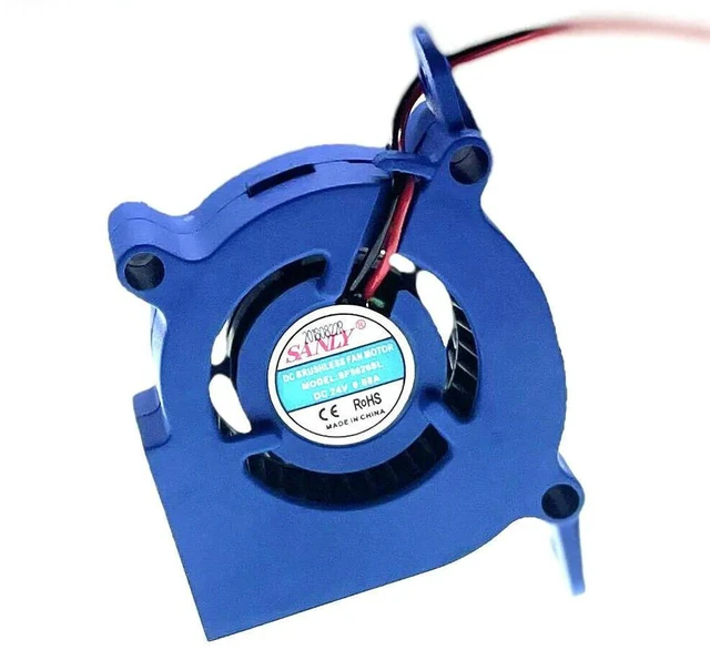 Alt view image 2 of 3 - AJMRTC SF5020SL Silent Turbine Blower Cooling Fan, DC 24V 0.08A 50x50x20mm 3600RPM, 5cm Mute Replacement Fan for Humidifier, Small Equipment Precision Cooling Repair Part