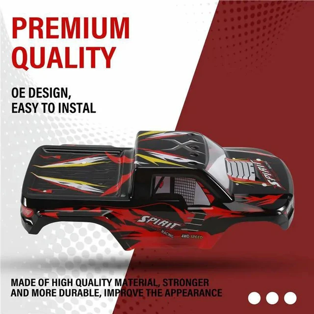 Alt view image 3 of 3 - AJMRTC RC Car Body Shell Cover, Replacement Car Shell Compatible with XLF X04 X-04 1/10 Scale Brushless Monster Truck, RC Vehicle Protective Body Cover, RC Car Spare Repair Accessories
