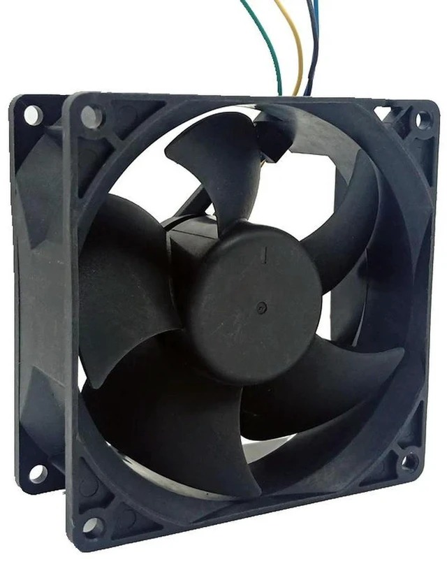 Alt view image 2 of 3 - AJMRTC DS09238T12HA017 Cooling Fan, 9238 92x92x38mm DC 12V 0.90A 4-Wire PWM Fan, Replacement CPU & Computer Chassis Brushless Cooling Fan, High Airflow PC Case Heat Dissipation Spare Part