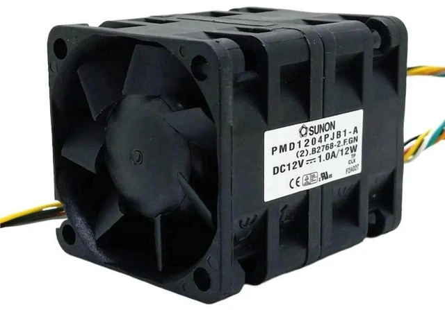 Main image of AJMRTC 40mm 4cm Axial Cooling Fan for PMD1204PJB1-A, DC 12V 1.0A High Airflow Fan Replacement for Servers, Gaming Systems Heat Dissipation