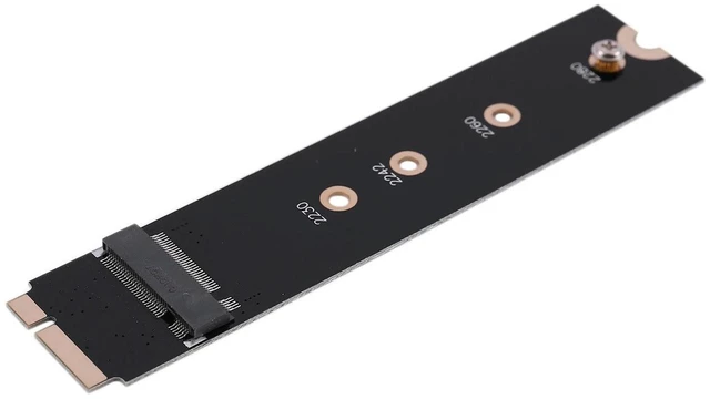 Alt view image 3 of 3 - AJMRTC M.2 NGFF SSD Adapter Card, Supports 64GB 128GB 256GB 512G SSD Upgrade for 2012 MacBook Air A1466 A1465, M.2 NGFF Converter Replacement