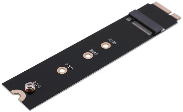 Alt view image 2 of 3 - AJMRTC M.2 NGFF SSD Adapter Card, Supports 64GB 128GB 256GB 512G SSD Upgrade for 2012 MacBook Air A1466 A1465, M.2 NGFF Converter Replacement