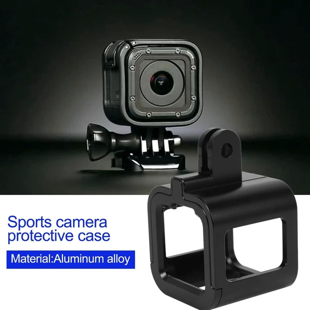 Alt view image 3 of 3 - AJMRTC CNC Aluminum Alloy Protective Cage Frame Housing Case for GoPro Hero 5 Session, Hero 4 Session Action Camera, Shockproof Metal Shell with Standard Mount Interface for Outdoor Sports Shooting