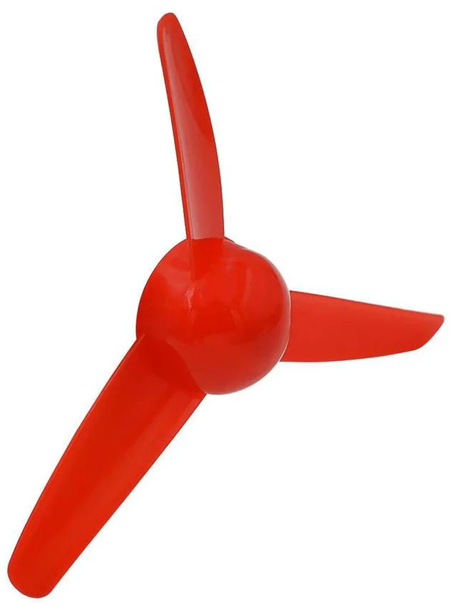 Alt view image 3 of 3 - AJMRTC 80mm 3-Blade Propeller, Colorful Three-Leaf Air Paddle with 2mm Shaft Hole, DIY Model Making Power Accessory for RC Aircraft, Drone, Fixed Wing Plane Model Craft Parts