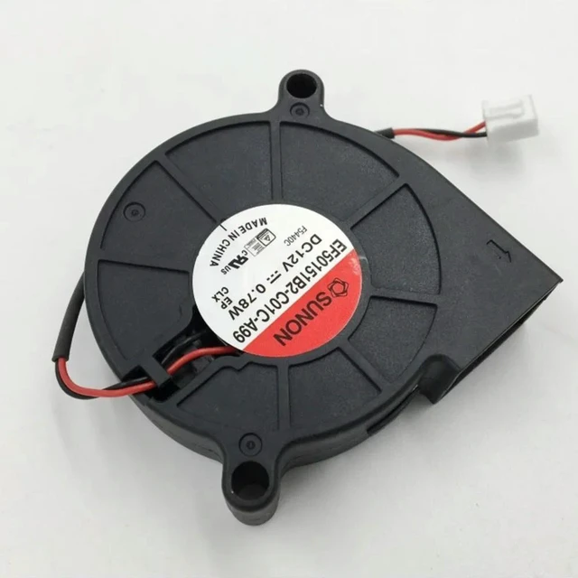 Alt view image 2 of 3 - AJMRTC 50x15mm Blower Cooling Fan, Replacement EF50151B2-C01C-A99 DC 12V 0.78W 50mm Turbo Fan for Electronic Equipment, Server, Projector Heat Dissipation
