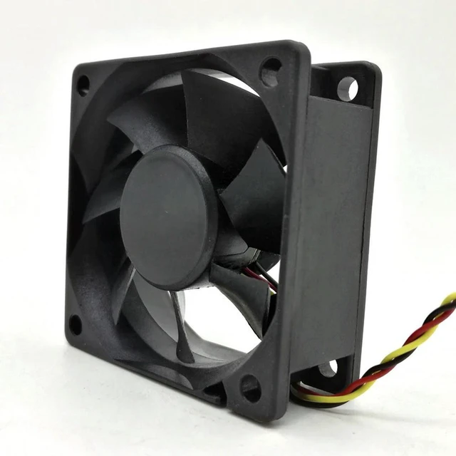 Alt view image 2 of 3 - AJMRTC Cooling Fan Replacement for GM1206PTV2-A, 60x25mm 6025 6CM DC12V 1.0W Maglev Bearing 3-Pin Silent Axial Fan for Server Chassis, Industrial Cabinet, Electronic Device Heat Dissipation
