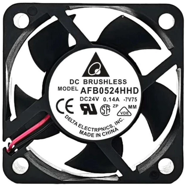 Alt view image 3 of 3 - AJMRTC Replacement Cooling Fan for Delta AFB0524HHD, 50x50x20mm 5020 DC24V 0.14A 3.36W Dual Ball Bearing Fan, 3584RPM High Speed Axial Fan for Inverter, Industrial Equipment Heat Dissipation