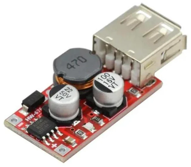 Main image of AJMRTC DC-DC Step Down USB Power Module, 9V 12V 24V to 5V 3A Output Buck Converter, Car Charging DIY Electronic PCB Board Kit for Vehicle Power Supply, Electronic Project