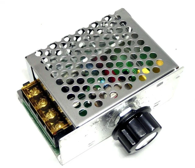 Alt view image 3 of 3 - AJMRTC 4000W 220V High Power SCR Voltage Regulator, Electronic Speed Controller Governor Thermostat HR, AC Voltage Dimmer for Motor Speed Adjustment, Heating Temperature Control