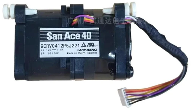 Alt view image 3 of 3 - AJMRTC Replacement Fan for Sanyo 9CRV0412P5J221 San Ace, 40x40x56mm DC12V 1.8A 22500RPM High Airflow Industrial Cooling Fan, 31.8CFM Axial Fan for Server, Cabinet, Industrial Equipment Heat Dissipatio