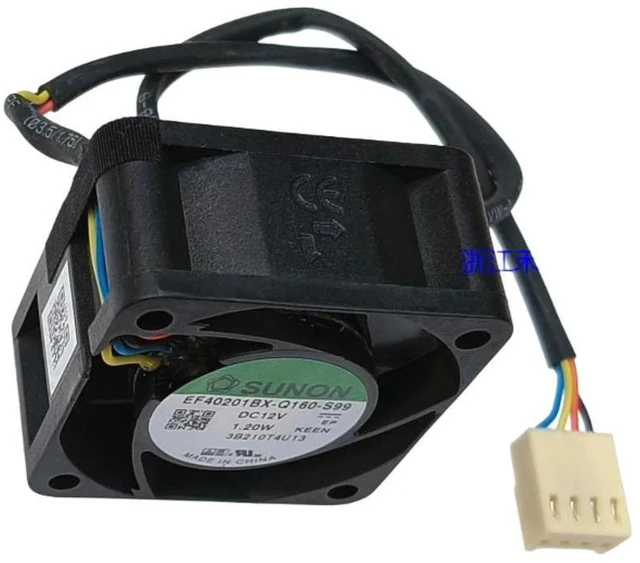 Alt view image 3 of 3 - AJMRTC Replacement Cooling Fan for EF40201BX-Q160-S99, 4020 4CM 40×40×20mm DC12V Dual Ball Bearing PWM Fan, 9100RPM High Speed Axial Fan for Server, Industrial Chassis, Power Supply Heat Dissipation