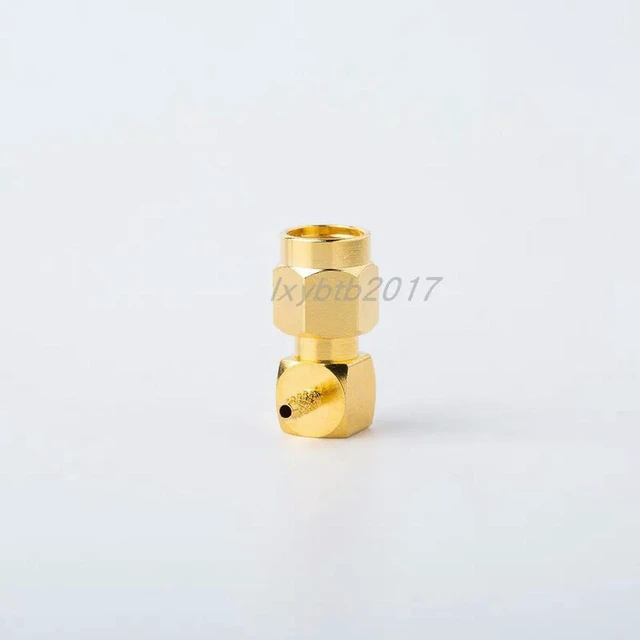 Alt view image 3 of 3 - AJMRTC SMA-JW2 Bent Male RG178 Crimp Cable Adapter, SFF-50-1-1 Coax Cable Adaptor for SYV-50-1 Cable, SMA-JW1 RF Coaxial Connector for Antenna, Wireless Module, RF Test & Communication Equipment