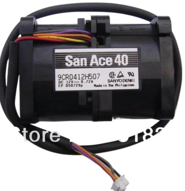 Alt view image 2 of 2 - AJMRTC 9CR0412H507 Counter Rotating Cooling Fan Replacement for Sanyo, 4056 40x40x56mm 40MM DC 12V 0.72A Dual Motor Axial Fan, High Static Pressure Cooling Fan for Server, Industrial Power Supply